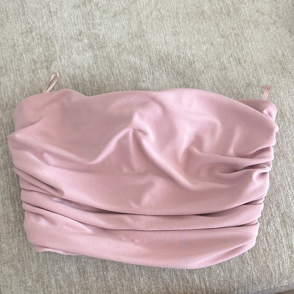 Zara Blush Pink Strapless Top